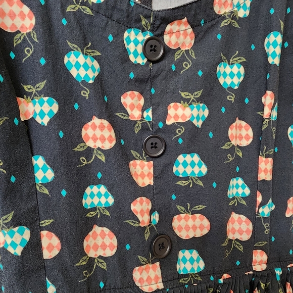 3X Country Apples & Pears Peasant Dress - Picture 2 of 7